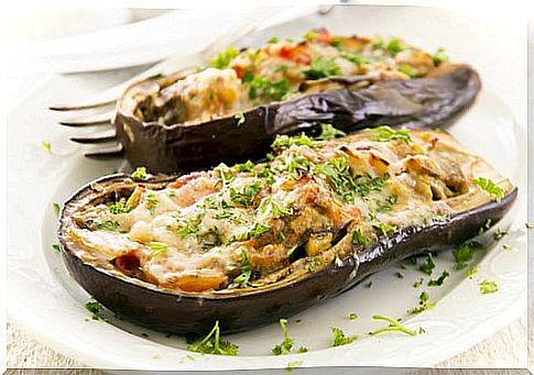 Baked eggplants