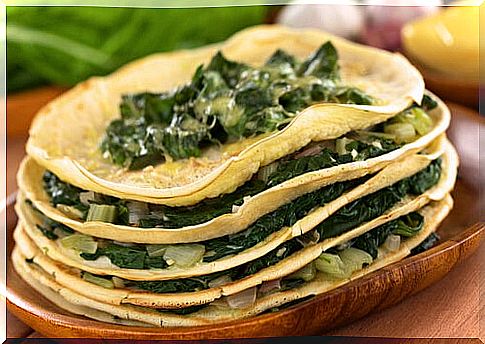 crepes chard cheese