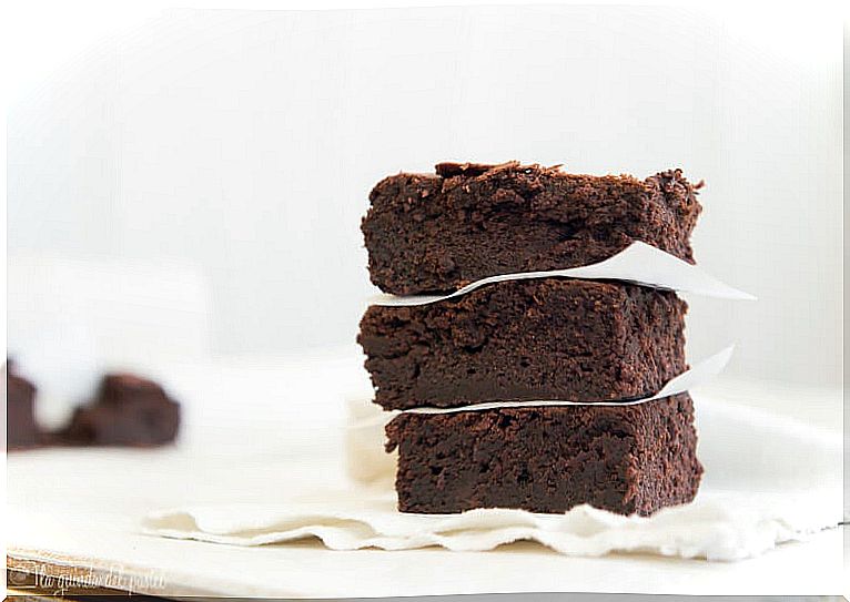 Beet chocolate brownies.