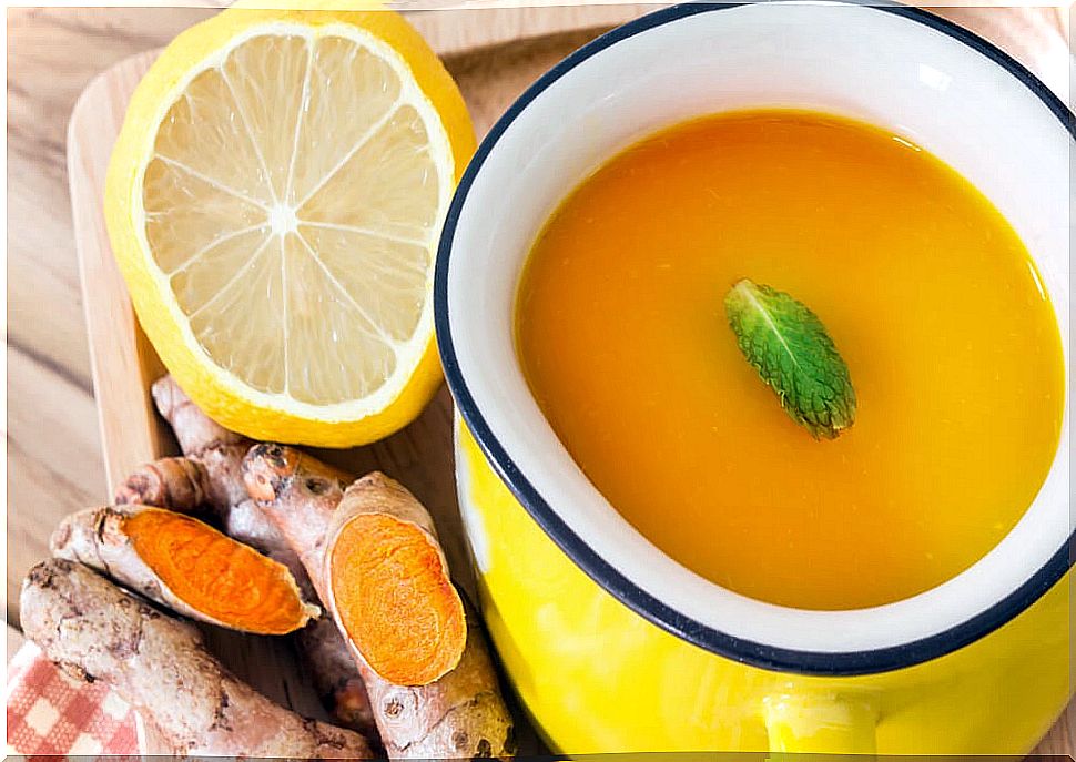 Turmeric soup for gastroenteritis