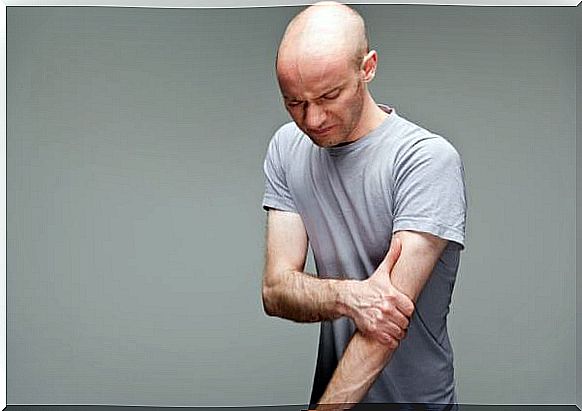 Man with arm pain