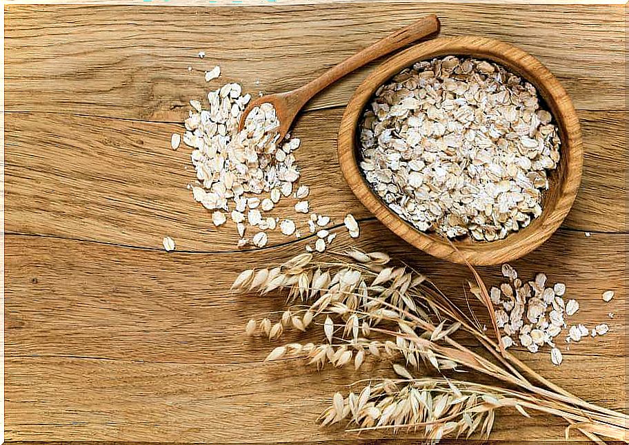 Oat cereals in a bowl