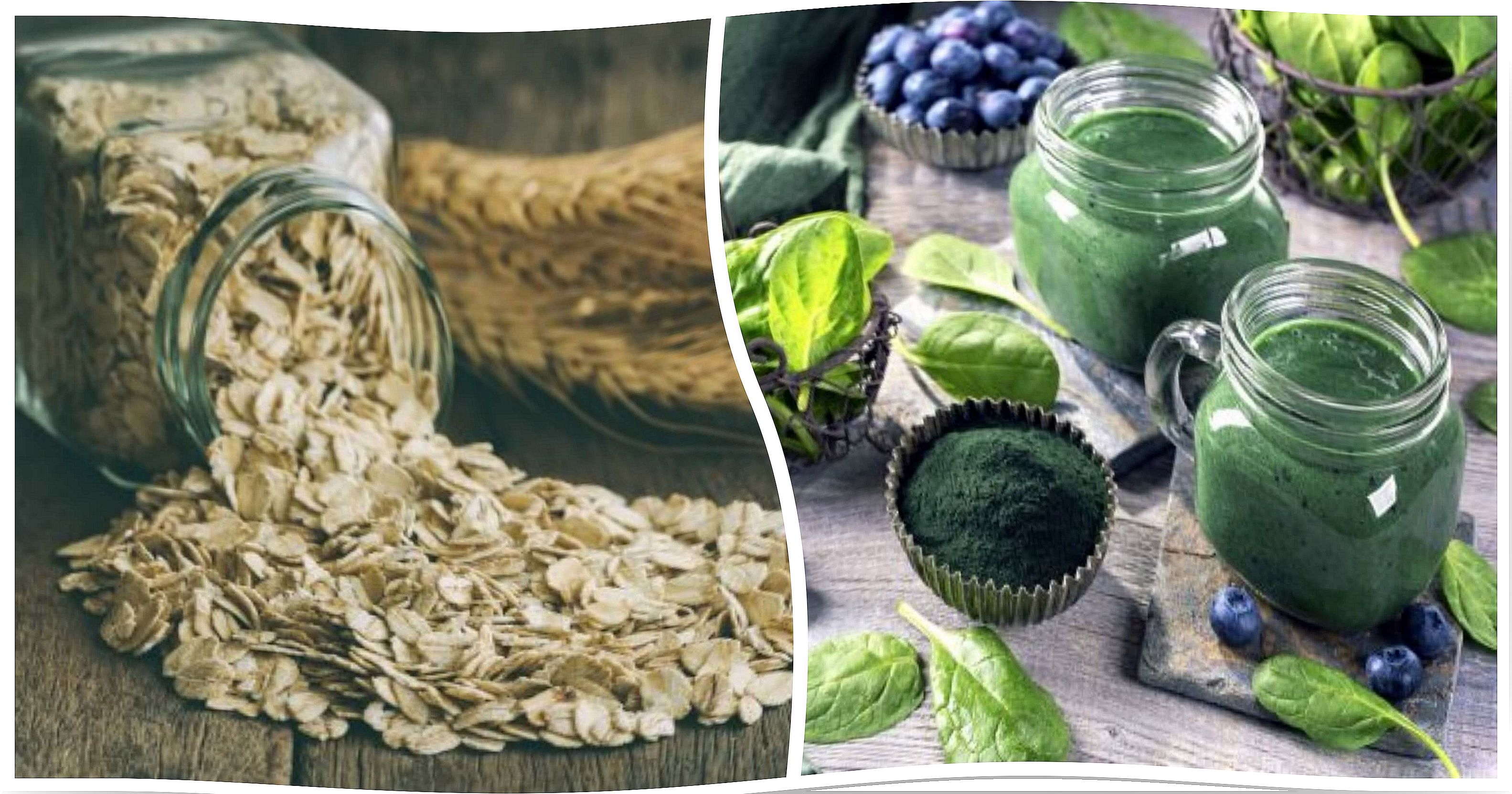 Oats and spirulina: two good ingredients in a balanced diet