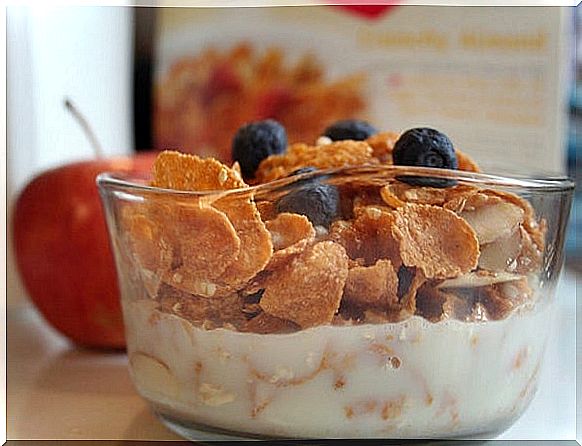 children yogurt and cereals