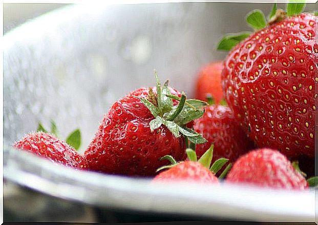 Strawberries in a bowl