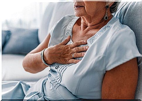 Menopausal woman with chest pain