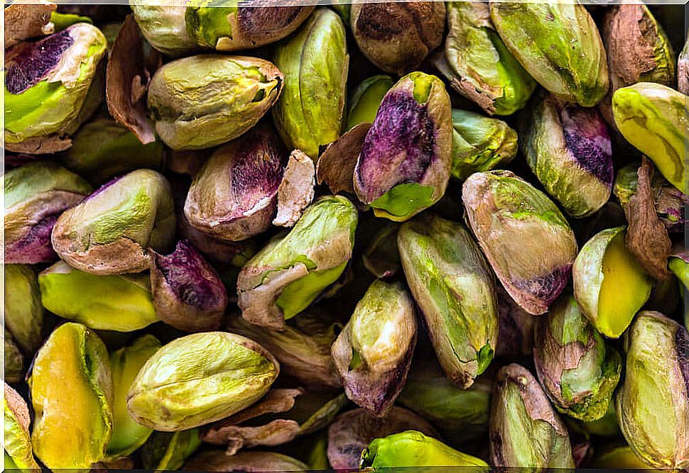 shelled pistachios.